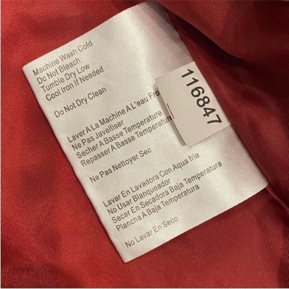 MICHAEL Michael Kors red hooded trench coat. Small - Picture 7 of 12